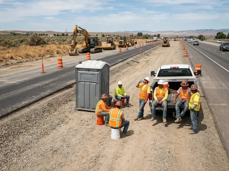highway-road-construction-crew-007 — frequently asked questions, Porta Potty and Restroom Rentals in Stallion Springs, CA